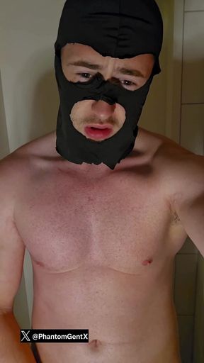 Phantomgentx Gay Solo Teases Massive Cock with Intense Dirty Talk
