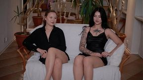 Sluttish girlfriend audition gets deep throat blowjob