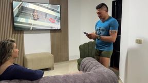 neighbor gets destroyed in her own bed while moaning my name