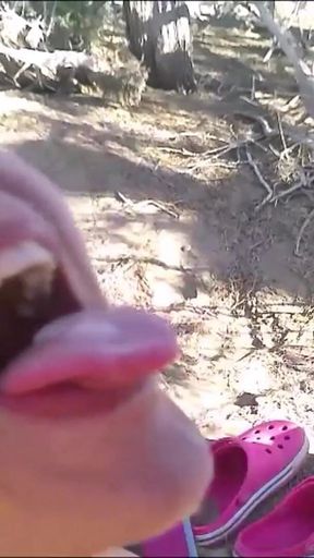Corabitch Collects a Lot of Sperm in Maspalomas