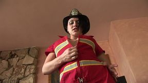 cassidy lynn plays fireman to get big dick in her pussy