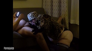 Granny Gladys devours black cock