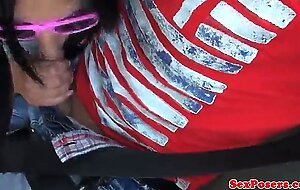 Homevideo of amateur fucking in a car