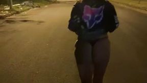 in the road