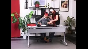 Hairy Pussy MILF Secretary Fucked and Cumshot on Ass by Amateur Big Cock