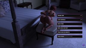 I Secretly Fucked My Big Ass Teacher! Tied up and Blindfolded - Midnight Paradise