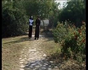 Brunette German Cougar with Naturals Gets Railed in Outdoor Orgy