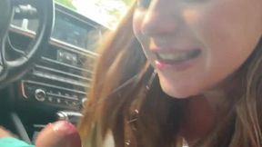 Teen GF Macy Meadows gets public sex at the mall