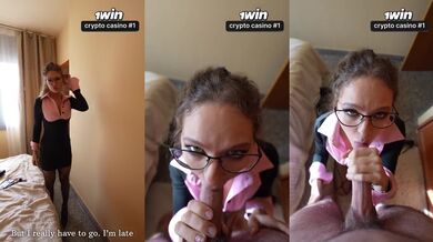 Step mom don’t cum on her face huge facial blowjob deepthroat