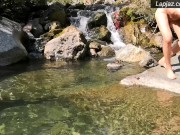 Solo Male Waterfall Wading & Wanking Nature - Lapjaz.com Ecosexual Ecoporn