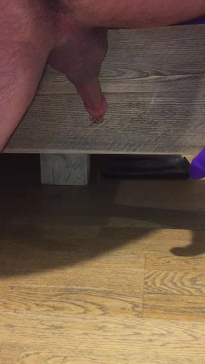 Milking Out Two Ruined Orgasms Using My Roommate's Vibrator with Lots of Loud Moaning