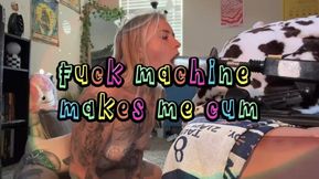 first time using a fuck machine makes me cum