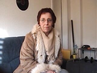 A lustful German granny sweet a penis with her vagina and throat in POV