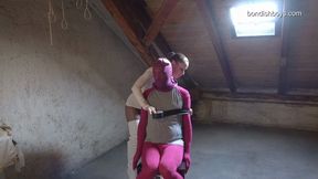 PANTYHOSE BOY TAPED UP AND SMOTHERED