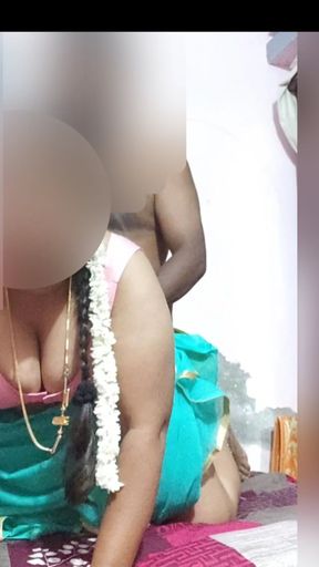 Big breasted desi aunty in pink blouse and saree pussy fingered and doggystyle creampie fucking