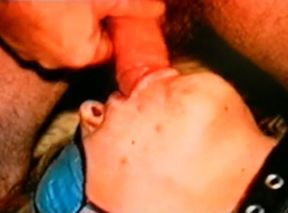 Blindfolded chubby wife slut sucks my cock in the bed