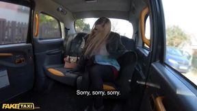 Wraps Her Gloves Around Cabbie's Cock