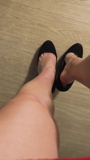 POV Teasing Long Legs And Calves In High Heels