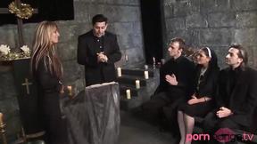 ”Nuns & milf reverend in chapel groupsex”