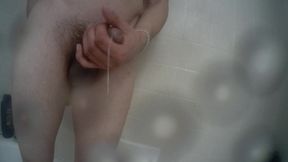 Spotting on Friend Use My Dildo and Cum in Shower