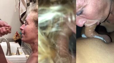 Raw Amateur Cuckold Creampie Compilation with Deepthroat and Cum Facial