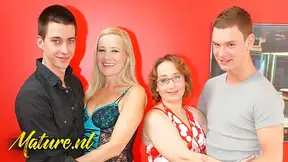 Hot Cougar Duo Tempts Toy Boys Into Steamy Anal Adventure Night