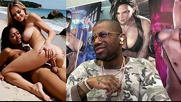 Beautiful Transgender Ebony Girl Fucking A Tight Ass White Pussy, AI Generated