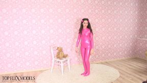 Ruslana in Shiny Catsuit