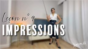 Leçon n°9 Impressions