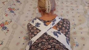 Amateur Blonde Mature Wife Enjoys Half Clothed Sex
