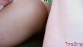 Sultry transsexual nicole nogueira flip flops