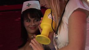 diana gold and kristi klenot get fucked on a stripper stage