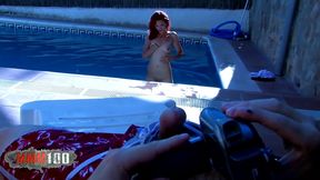 spanish redhead justine fucked in her pussy and anus