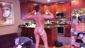 Striptease! Kennie Jai Strips and Cums for You!