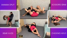 Hardcore Humiliation Fighting in Banana Split and Choke 1080 - Female Wrestling - Muscle Girl - Strong Girl - Female Domination - Foot Fetish - Strong Legs - Scissor Hold - Ass Worship - Leggings - Stretching - Bear Hug - Foot Worship - Muscle Calves