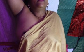 Hot sexy lady opens her bra hook, does boobs massage, also does pussy fingering.