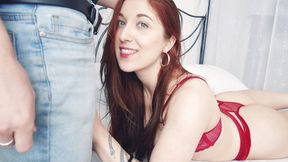 Trish Collins with mouth fucked