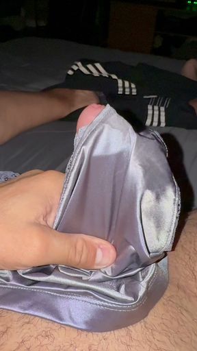 Silver soiled nurse panties