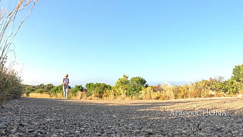 Wetting her jeans on a Bare Foot Hike