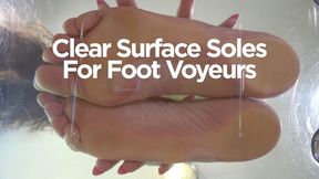 Clear Surface Soles For Foot Voyeurs 4K