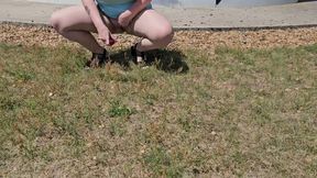 Outdoor Fucked My Vibrator