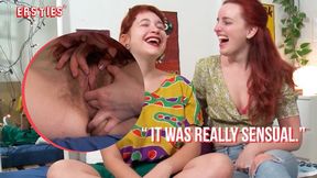 Ginger Maria and Charlie get frisky with lesbian fingering and sucking