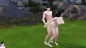 The Sims Public Sex with big boobs girlfriend