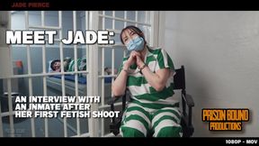 Meet Jade : Interview With A First Time Masked Model Jade Pierce - Kinky Submissive Prisoner Girl In Mask Gives BTS Interview About Her First Bondage Roleplaying Experience Handcuffed, Barefoot, and Shackled. Another Inmate in the Cell - 1080p -MOV