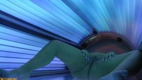 My sexy scene in the tanning salon