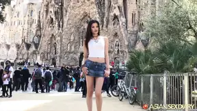 ASIANSEXDIARY Asian Tourist Fucks Big Dick American