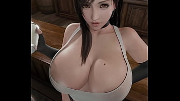 Tifa Lockhart Moviendo y Mostrando Tetas Gigantes - ANIMATION 3D -