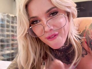 Tatted Large Tit Blond Christina Savoy Drilled by Her Ex - Intensive Reunion with Teddy Tarantino
