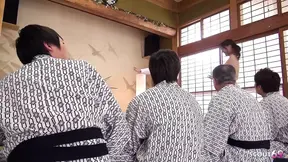 Skinny Teen Asian Girls fucked by Older Guys in JAV Group Orgy