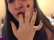 Disabled Girl Sucking On Her Fingers